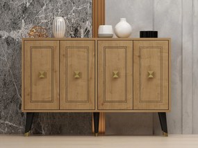 Dulap Tanati (stejar zafir + auriu) . 1093394