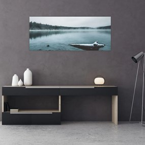 Tablou - lacul nordic înghețat (120x50 cm), în 40 de alte dimensiuni noi