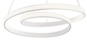 Redo 01-1888 - Lustră suspendată LED dimmabilă pe cablu TORSION LED/29W/230V Ø 55 cm albă