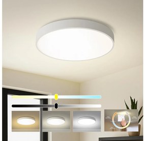 Brilagi - Plafonieră LED POOL, 60W, 230V, 3000/4500/6000K, Ø60 cm, alb