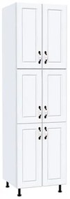 Soldat 60 cu 6 usi Zebra MDF alb drept