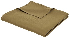 Pături,cuverturi Today  Plaid XL 150/200 Gaze de coton TODAY Essential Bronze