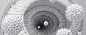 Tablou cu abstracție 3D (120x50 cm)