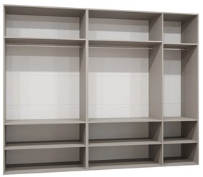 Dulap de haine 250 cm Mirabella 1 (Cașmir + Auriu). 1126379