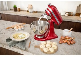 Resigilat: Mixer planetar Kitchenaid Artisan Elegance 5KSM175PSECA, 300 W, 4,8 l, Direct drive, 10 viteze, Candy Apple