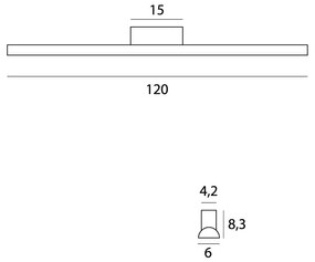 Plafoniera LED stil minimalist IP44 Tampa 120cm