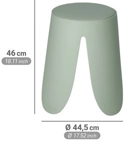 Scaun verde salvie stivuibil din plastic Comiso – Wenko