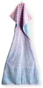 Prosop albastru/roz din amestec de bambus din frotir 50x100 cm Nuance – JUNA