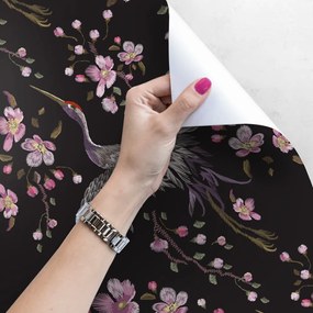 Fototapet Stârci chinezi în flori