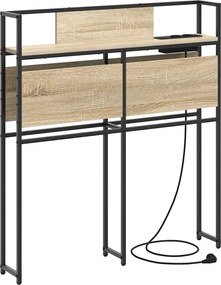 vidaXL Tăblie de depozitare cu raft Stejar sonoma 80 cm Lemn compozit