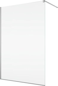 Paravan dus crom cu sticla securizata, 120x200 cm, Easy Sanswiss 1200x2000 mm