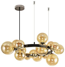 Lustră LED pe cablu Brilagi MILLA 15xG9/3W/230V crom lucios/auriu