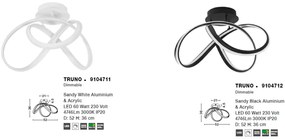 Lustra LED aplicata design modern TRUNO alba NVL-9104711