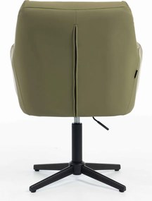 HR840CROSS Scaun Khaki Piele Ecologica Premium Soft cu Bază Neagră