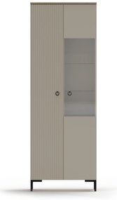 Vitrină Demandaron 1 (taupe + stejar silverjack). 1116815