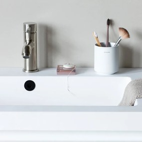 Brabantia MindSet suport periuță de dinți 1005685, Curățare ușoară, Deschidere largă, Acoperire minerală, Alb