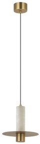 Pendul LED, 7W, 3000K, ALABASTER- BRONZE, ZB-2549