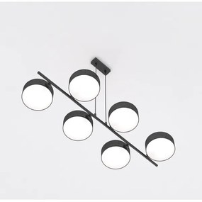 Lustră suspendată pe cablu DRUMZ 6xE14/10W/230V neagră