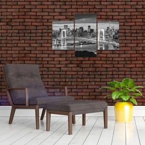 Tablou - Negru și alb oraș mare (90x60 cm)