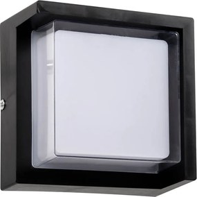 Aplica LED Patrat Erste Siera 12W 6000K IP65 - Corp Iluminat Exterior Modern 170x170x90mm - Rezistent la Apa pentru Fatade, Garaje si Securitate