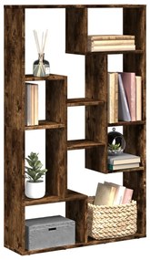 858160 vidaXL Bibliotecă, stejar fumuriu, 72x20x120 cm, lemn prelucrat