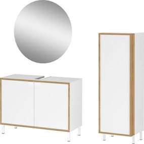 Set mobilă de baie alb Topeka – Germania