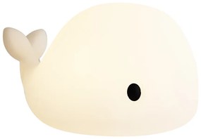 Lampă de masă albă 30cm cu LED reglabil IP54 reîncărcabilă - Baby Whale