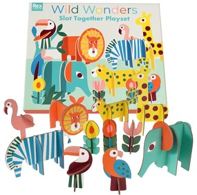 Joc de pliere din lemn Wild Wonders - Rex London