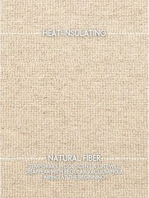 Covor bej țesut manual rotund din lână ø 200 cm Puristic Knots – Elle Decoration