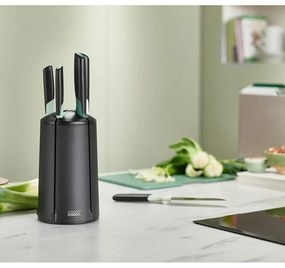 Set de cuțite cu suport rotativ din oțel inoxidabil 5 buc. Elevate – Joseph Joseph