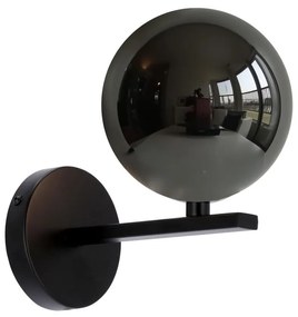 Lampă de perete KAMA 1xG9/28W/230V negru/negru fumuriu