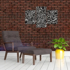 Tablou - Abstractizare metalică (90x60 cm)