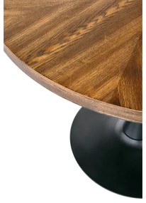 Masă de sufragerie CARMELO 75x100 cm negru/maro