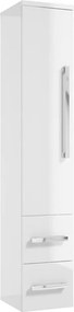 Dulap inalt suspendat Defra Granada alb 1 usa si 2 sertare 30 cm