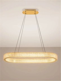 Lustra LED suspendata deosebita KLEPSIDRA, 90x30cm