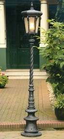 Stalp iluminat exterior din fier forjat, inaltime 247cm, AL 6784