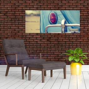 Tablou cu veteran turcoaz (120x50 cm)