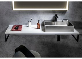 Chiuvetă argintie din oțel inoxidabil 55x42 cm Aurum – Sapho