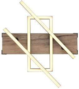 Globo 67299D2 - Plafonieră COLLI LED, 30W, 230V, maro/negru