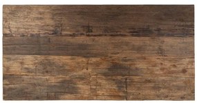 Masa dining, din lemn de mango si lemn reciclat de acacia, aspect rustic, Campagne
