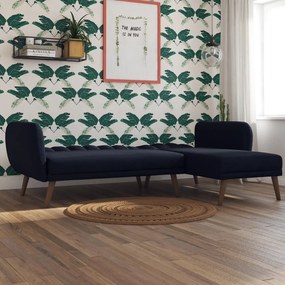 Colțar extensibil albastru închis Brittany - Novogratz