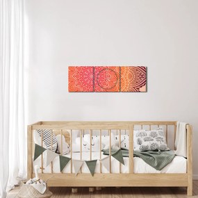Tablou - Mandala artă (cu ceas) (90x30 cm)