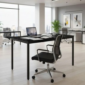 Masă de bucătărie din marmură neagră 120 x 60 cm - masă universală pentru 4-5 persoane
