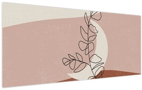 Tablou - Boho frunze N⁰2 (120x50 cm)