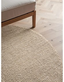 Covor crem rotund din iută ø 160 cm Bouclé Jaipur – Hanse Home