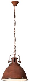 Brilliant - Lustra pe lanț JESPER GLAS 1xE27/60W/230V cupru