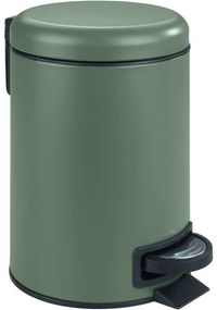 Wenko Coș de gunoi cu pedală Leman 3 l, verdeînchis, 3 l