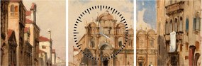 Tablou - Jules-Romain Joyant, The Scuola di San Marco, Venice, reproducere (cu ceas) (90x30 cm)