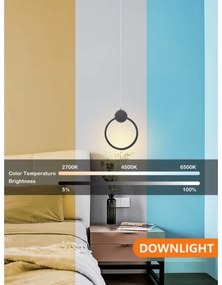 Lustră LED dimabilă pe cablu Immax NEO 07233L LITE OVALE LED/18W/230V Wi-Fi Tuya + telecomandă