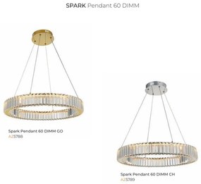 Lustra suspendata LED SPARK 60 DIMM CH